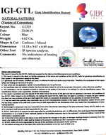 Load image into Gallery viewer, 6.62/CT Natural Blue Sapphire with Govt Lab Certificate-BLUSA9U