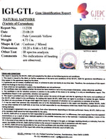Load image into Gallery viewer, 4.72/CT Natural Yellow Sapphire with Govt Lab Certificate-YELSA9U