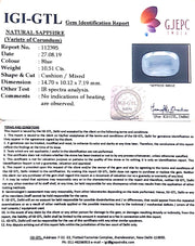 11.68 Ratti Natural Blue Sapphire With Govt Lab Certified-(6771)
