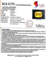 Load image into Gallery viewer, 10.60/CT Natural Yellow Sapphire with Govt Lab Certificate-16650
