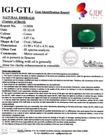 Load image into Gallery viewer, 3.41 Ratti Natural Panna Stone with Govt. Lab Certificate (2331)