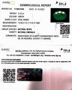 Load image into Gallery viewer, 5.70/CT Natural Panna Stone with Govt. Lab Certified (3441)