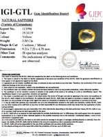 Load image into Gallery viewer, 3.50/CT Natural Yellow Sapphire with Govt Lab Certificate-YELSA9W