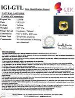 Load image into Gallery viewer, 3.77/CT Natural Yellow Sapphire with Govt Lab Certificate-(YELSA9W)