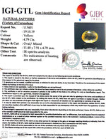 Load image into Gallery viewer, 4.79/CT Natural Yellow Sapphire with Govt Lab Certificate-(YELSA9W)