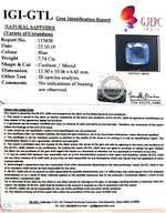 Load image into Gallery viewer, 7.74/CT Natural Blue Sapphire with Govt Lab Certificate-BLUSA9U