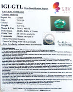 Load image into Gallery viewer, 3.70 Ratti Natural Panna Stone with Govt. Lab Certificate (56610)