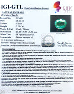 Load image into Gallery viewer, 4.14 Ratti Natural Panna Stone with Govt. Lab Certificate (56610)