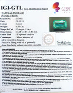Load image into Gallery viewer, 4.81 Ratti Natural Panna Stone with Govt. Lab Certificate (56610)
