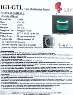 Load image into Gallery viewer, 7.79 Ratti Natural Panna Stone with Govt. Lab Certificate (56610)