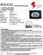 Load image into Gallery viewer, 3.29 Ratti Natural White Sapphire with Govt Lab Certificate-(8991)