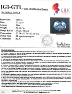 Load image into Gallery viewer, 40.21 Ratti Blue Topaz with Govt Lab Certificate-(1665)