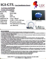 Load image into Gallery viewer, 9.52 Ratti Natural Blue Sapphire With Govt Lab Certified-(1221)