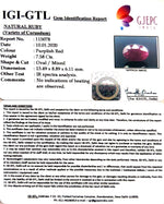 Load image into Gallery viewer, 8.42 Ratti Natural Neo Burma Ruby with Govt. Lab Certificate-(3441)