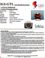 Load image into Gallery viewer, 8.24 Ratti Natural Hessonite with Govt. Lab Certificate-(1221)
