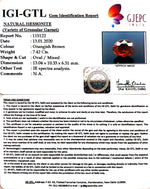 Load image into Gallery viewer, 8.24 Ratti Natural Hessonite with Govt. Lab Certificate-(1221)
