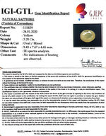 Load image into Gallery viewer, 3.56 Ratti Natural Yellow Sapphire with Govt Lab Certificate-(4551)