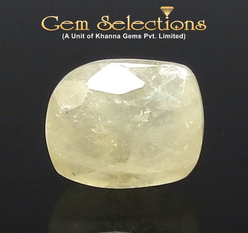 3.56 Ratti Natural Yellow Sapphire with Govt Lab Certificate-(4551)