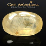 Load image into Gallery viewer, 3.96 Ratti Natural Yellow Sapphire with Govt Lab Certificate-(6771)