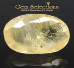 Load image into Gallery viewer, 3.06/CT Natural Yellow Sapphire with Govt Lab Certificate-4551