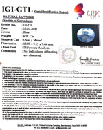 Load image into Gallery viewer, 6.51/CT Natural Blue Sapphire With Govt Lab Certificate-BLUSA9V
