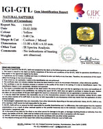 Load image into Gallery viewer, 5.48/CT Natural Yellow Sapphire with Govt Lab Certificate-(YELSA9W)