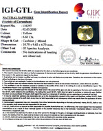Load image into Gallery viewer, 6.65/CT Natural Yellow Sapphire with Govt Lab Certificate-56610