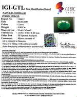 Load image into Gallery viewer, 4.42 Ratti Natural Panna Stone with Govt. Lab Certificate (2331)