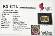 3.80/CT Natural Ceylonese Pukhraj Stone with Govt Lab Certificate-YELSA9A