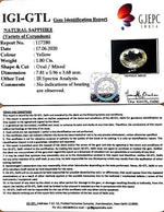 Load image into Gallery viewer, 2.00 Ratti Natural Ceylonese Pukhraj Stone with Govt Lab Certificate-(YELSA9R)
