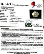 Load image into Gallery viewer, 2.71 Ratti Natural Ceylonese Pukhraj Stone with Govt Lab Certificate-(YELSA9S)