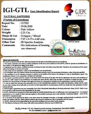 2.45 Ratti Natural Ceylonese Pukhraj Stone with Govt Lab Certificate-(6771)