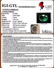 2.00 Ratti Natural Emerald Stone With Govt. Lab Certified (23310)