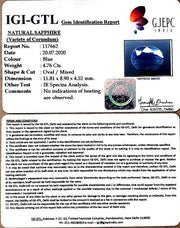 5.29 Ratti Natural Neelam with Govt Lab Certificate-(2331)