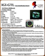 Load image into Gallery viewer, 3.14/CT Natural Emerald Stone with Govt. Lab Certificate (12210)