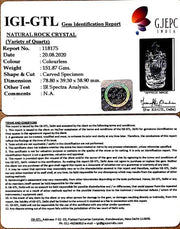 151.87/GM Sphatik Shree Ganesh with Govt. Lab Certificate