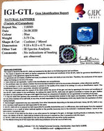 Load image into Gallery viewer, 3.73/CT Natural Neelam with Govt Lab Certificate-BLUSA9S