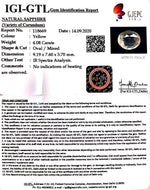 Load image into Gallery viewer, 4.54 Ratti Natural Ceylonese Pukhraj Stone with Govt Lab Certificate-(YELSA9T)