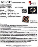 Load image into Gallery viewer, 3.16 Ratti Natural Ceylonese Pukhraj Stone with Govt Lab Certificate-(YELSA9T)
