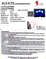 Load image into Gallery viewer, 11.10 Ratti Natural Blue Sapphire with Govt Lab Certificate-(2331)