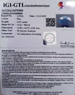Load image into Gallery viewer, 7.31 Ratti Natural Blue Sapphire with Govt Lab Certificate-(2331)