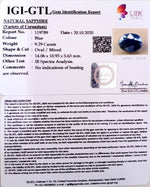 Load image into Gallery viewer, 10.31 Ratti Natural Blue Sapphire with Govt Lab Certificate-(2331)