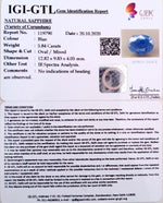 Load image into Gallery viewer, 6.48 Ratti Natural Blue Sapphire with Govt Lab Certificate-(1221)