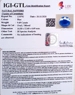 Load image into Gallery viewer, 10.53 Ratti Natural Blue Sapphire with Govt Lab Certificate-(2331)