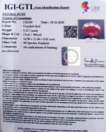 Load image into Gallery viewer, 10.22 Ratti Natural Ruby with Govt Lab Certificate-(5661)