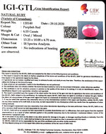 Load image into Gallery viewer, 7.24 Ratti Natural Ruby with Govt Lab Certificate-(12210)
