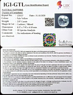 Load image into Gallery viewer, 3.18 Ratti Natural PALE yellow sapphire with Govt Lab Certificate-(YELSA9T)