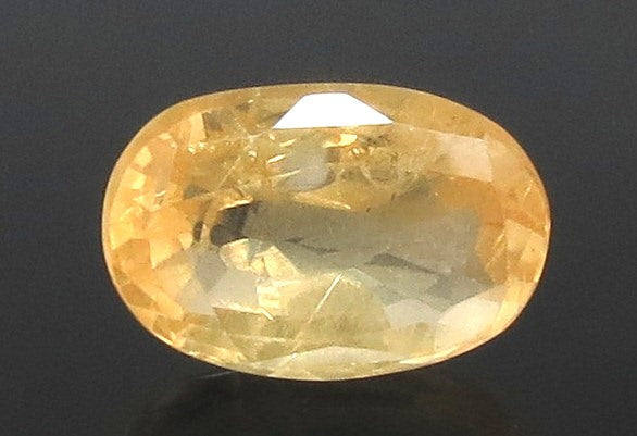 4.02/CT Natural yellow sapphire with Govt Lab Certificate-YELSA9V