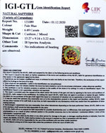 Load image into Gallery viewer, 7.20 Ratti Natural Blue Sapphire With Govt Lab Certified-(6771)