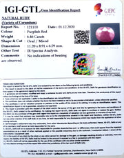 7.17 Ratti Natural Neo Burma Ruby with Govt. Lab Certificate-(3441)